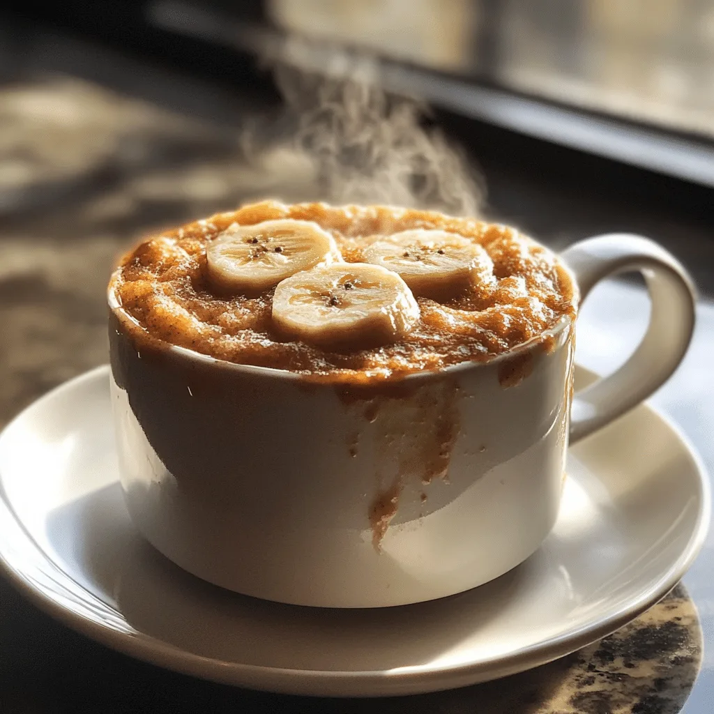 Satisfy Late Night Cravings with a PB Banana Protein Mug Cake